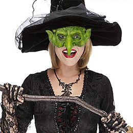 Halloween Mardi Gras Party Witch Half Face Mask Masquerade Ball Costume Performance Props for Women Girls HN16037