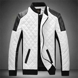 Mens Leather Jackets Casual High Quality Classic Motorcycle Bike Jacket Men Plus Thick Coats Spring/ Autumn chaqueta hombre 211106
