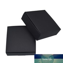 5.8*5.6*2cm Black Retro Kraft Paper Box Retail Delicate Gift Candy Decorative Package Small Handmade Soap Pack Aircraft