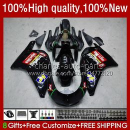 Motorcycle Body For Aprilia RS-250 RS Gloss black RSV 250 RS250 RR R RS250R 95 96 97 24No.165 RSV-250 RSV250R RSV250 1995-1997 RSV250RR RS250RR 1995 1996 1997 Fairing