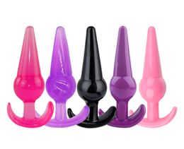 Silicone Anal Plug Bead Jelly Skin Feeling Dildo Woman Sex Toy Butt Plug Sex Product for Men Gay Erotic Accessories