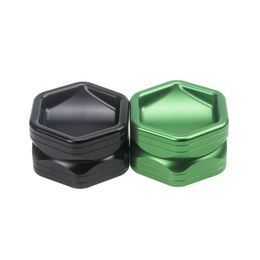 hexagon Two floors Diamond gear 2020 new design HERB grinder morty printed OEM order accepted send message for more discount