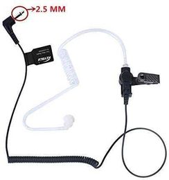 monitoring set acoustic tube listening only headset for two-way radio (3.5 mm)