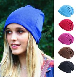 Unisex Plain Slouchy Beanie Hat For Women Men Outdoor Female Beanies Skullies Casual Hip Hop Hat Outdoor Turban Chemo Cap