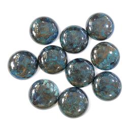 Natural Chrysocolla Stone Cabochon 1pcs/lot Wholesale 30mm Round Shape Gemstone Jewellery Making DIY Pendant Accessories H1015