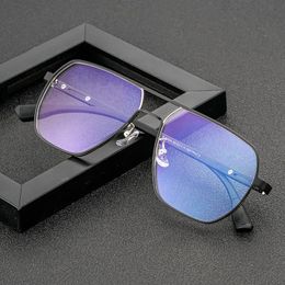 Fashion Sunglasses Frames Ultralight Business Men Optical Glasses Frame Retro Double Bridge Big Size Eyewear Myopia Hyperopia Prescription