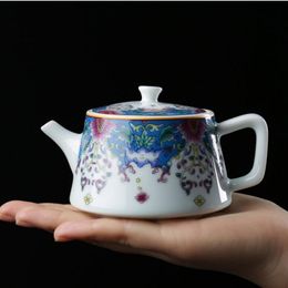 Jingdezhen pastel ceramics teapots handmade Tea set Household Philtre Porcelain tea pot beauty kettle Tie Guanyin teaware 210ml