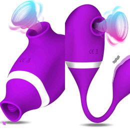 Nxy Vibrators Sex Sucking Licking Clitoris Vibrator Toys for Woman Oral Blowjob Orgasm Vaginal Anal Dildo Masturbator Adults 1220