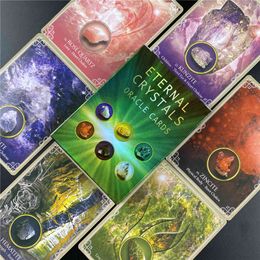 Oracle Cards For Eternal Crystals Interactive Board Games Tarot Deck English Version Card Guidebook love S67J