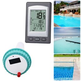 floating clock Australia - Pool & Accessories Floating Thermometer Wireless Receiver Sensor Transmitter Tub Home Swim Temperature Meter Calendar Alarm Clock -40~60C