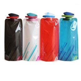 Water Bottle Reusable Folding Sports Travel Portable Leakproof Collapsible Drink Kettle For Outdoor