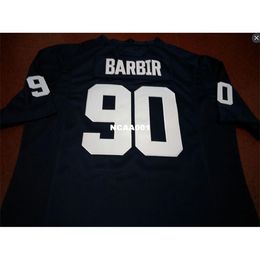 001 #90 Alex Barbir White Navy Penn State Nittany Lion Alumni College Jersey or custom any name or number jersey