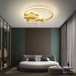 Chandeliers Led Ceiling Lamp For Children's Room Bedroom Study Nursery Modern Dimmable Creative Child Cloud Chandelier Lighting Fixture