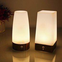 Night Lights LED Light Wireless Induction Bedside Reading Camping Lamp With Motion Sensor On/off Switch For Children Kids Birthday Gift