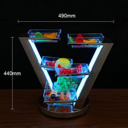 2020 Cocktail Shelf Creative KTV Cocktail Drinkware Cup holder Stand VIP Service Shot Glass Glorifier Display Rack Fruit Plate Holder