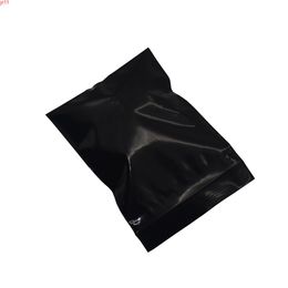 Zip Lock Black Plastic Bag Self Seal Package Bags Top Zipper For Electronics Crafts Opaque Travel Pack Poucheshigh quatity