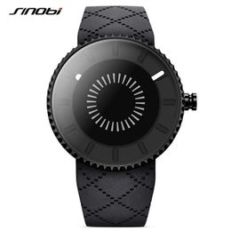 Sinobi Fashion Creative Men's Watch Casual Japan Imported Quartz Wristwatch Unique Gear Waterproof Silicone Rotation Watch Reloj Q0524