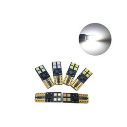 50Pcs White T10 3030 8SMD 194 168 2825 W5W LED Canbus Error Free Car Bulbs For Clearance Lamps License Plate Light 12V 24V