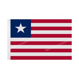 Liberia Flags National Polyester Banner Flying 90*150cm 3*5ft Flag All Over The World Worldwide Outdoor can be Customised
