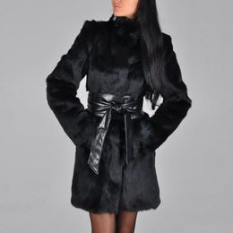 Autumn And Winter Women's Haining Fur Mink Coat Medium Long Imitation Special Price 211207