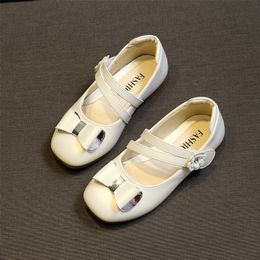 Spring Autumn for bowknot Rhinestone baby girl kids Dance Wedding Party Girls shoes 3-15years 210306