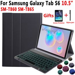 Backlit Keyboard Case for Samsung Galaxy Tab S6 10.5 2019 SM-T860 SM-T865 T860 T865 Case Keyboard for Samsung Tab S6 10.5 Cover