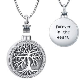 Ashes pendant tree of life urns necklace cremation Jewellery for Human Dad Mom brother sister Grandfather keepsake