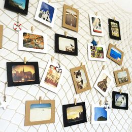 Po Hanging Display Frames Fishing Net Picture Holder Wall Decor Artworks Pos Organiser 210611