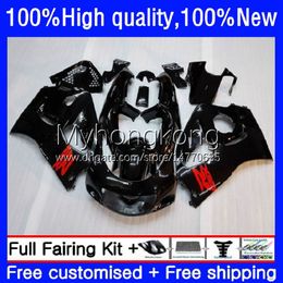 Gloss black Fairings For SUZUKI SRAD GSXR 750 600 CC GSX-R750 600CC 750CC 96-00 Bodywork 16No.1 GSX-R600 GSXR600 96 97 98 99 00 GSXR750 1996 1997 1998 1999 2000 Bodys Kit