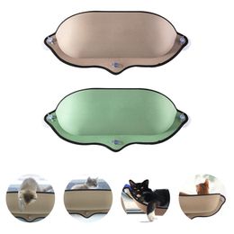 Pet Dog Cat Hanging Hammock Bed Mount Window Pod Lounger Suction Cups Warm Bed For Pet Cat Rest House Soft Ferret Cage Bed 210722