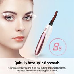 Electric Heated Eyelash Curler Natural Curling Effect Curling Eyelash Curling Beauty Makeup Set Makeup Brushes
