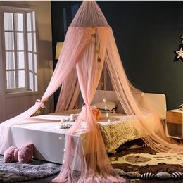 7 Colours Hanging Mosquito Net Crown Star Kids Baby Bedding Dome Bed Canopy Cotton Bedcover Curtain for Children Reading Playing Home Decor