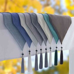 Nordic Style Table Runner Cotton Linen Japanese Simple Elegant American Coffee Flag Decoration Cloth Bed Tail 210708