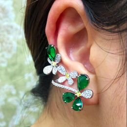 Dangle & Chandelier GODKI Spring Collection Flower Climber Earrings For Women Wedding Party Dubai Bridal Jewelry Boucle D'oreille Femme Gift