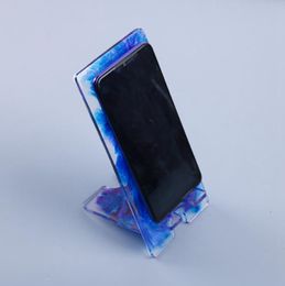 Mobile Phone Stand Silicone Mould DIY Crystal Epoxy Resin Mold Cellphone Bracket Holder Crafts Jewelry Making Tool YG1087