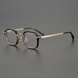 Fashion Sunglasses Frames 2021 Vintage Titanium EyeGlasses Frame Men Optical Myopia Prescription Acetate Women Small Eyewear