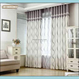 Curtain Window Treatments Home Textiles & Garden S For Living Room Bedroom Classic Black-White Line Flat Environmental Protection Printing J