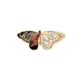 Pins, Brooches Fashion Luxury Women Brooch Butterfly Trendy With Rhinestones Jewelry Zinc Alloy Animal Daily Supplies Zirconia