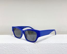 Cat Eye Square Sunglasses Blue Grey Lens Sun Glasses for Women Men Fashion Shades UV400 Protection Eyewear With Case