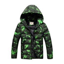 Coat Big Boys Parka Jackets Thick Warm Childen Winter Hooded Kids Outerwear RT229