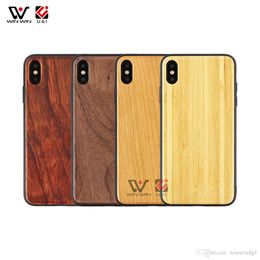 Blank Wood Cell Phone Cases Drop Resistant Custom LOGO For iPhone 7 8 9 11 12 13 14 Plus X XR XS Max