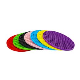 HONEYPUFF Colourful Smoking Hookah Silicone Mat With Round Design Suit Shisha Glass Base Protect Chicha Bottle Hose Accessories