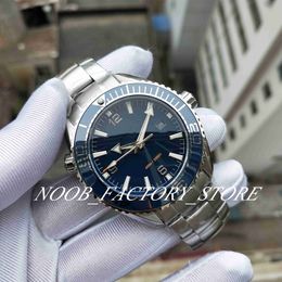 New Super Factory Automatic Cal 8900 Movement Watch Blue Ceramic Calendar Ocean Watches Full Steel Dive 600m Luminous 43 5MM Wrist224e