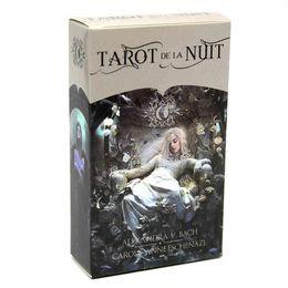 Tarot de la Nuit Cards Woven from the nighttime aether by Carole-Anne Eschenazi 78 Deck five languages: English, Spanish