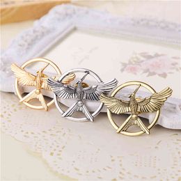 Hunger Games Brooch Pin Bird Eagle Phoenix Arrow Badge Vintage Fashion Animal Game Movie Jewelry Women Kids Whole