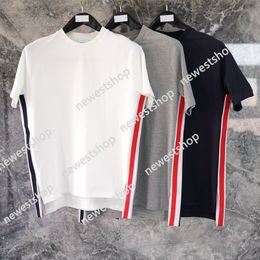 2021 Fashion TB Thom Brand O-Neck Collar T-shirt a maniche corte USCI UNIME DONNA FRITTURA FRIZIONE Abbigliamento