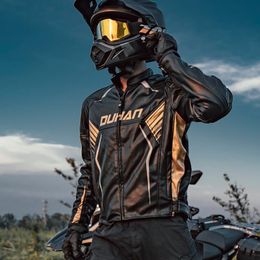 Motorcycle Apparel Cycling Clothing Men's And Women's Couple's Leather Coat Windproof Warm Drop-Resistant Racing Suit