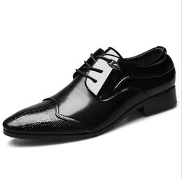 Classic Business Men's designer Dress Shoes Fashion Elegant Formal Wedding Slip On Office Oxford Shoe For Mens luxurys Black Brown Plus Size 38-48