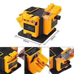 96W 3 in1 Multifunction Professional Electric Knife Sharpener Drill Sharpening Machine Kitchen Sharper Grinder 210615