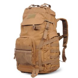 Stuff Sacks Tactical Backpack 55L Water Resistant Army Molle Detachable Laptop Bag Rucksack For Trekking Hiking Climbing